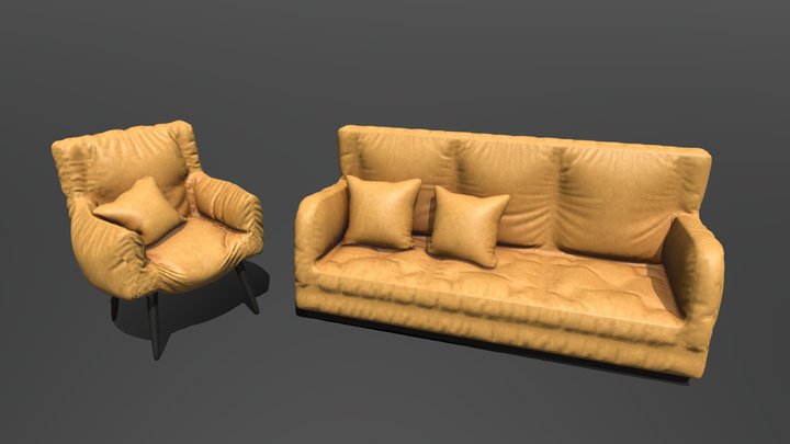 Chair&Sofa 3D Model