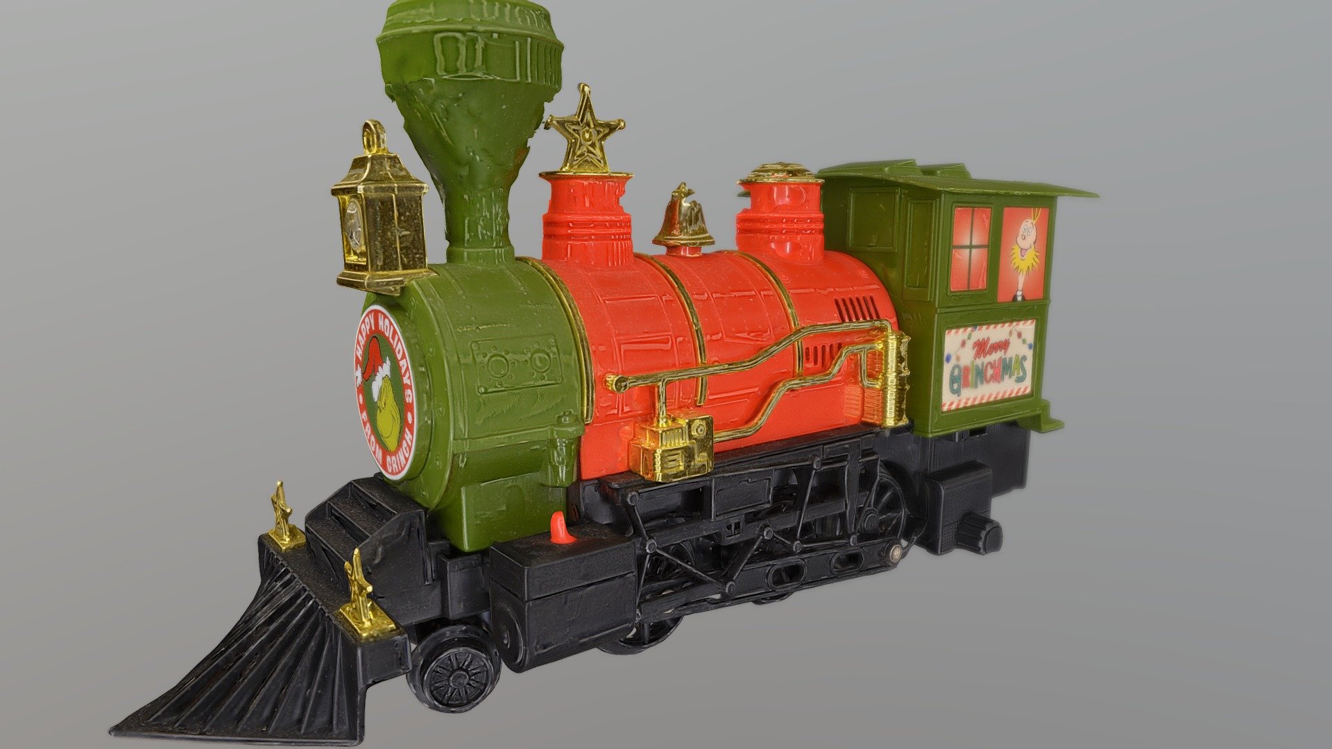 Grinch Christmas Train - Buy Royalty Free 3D model by johnnokomis ...