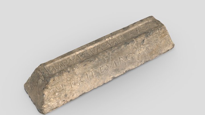 Roman Lead Ingot (Vespasian) 3D Model