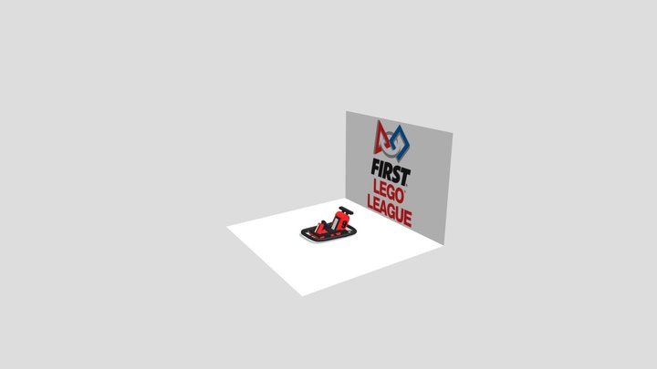 Gokart nummer 9 lego league 3D Model