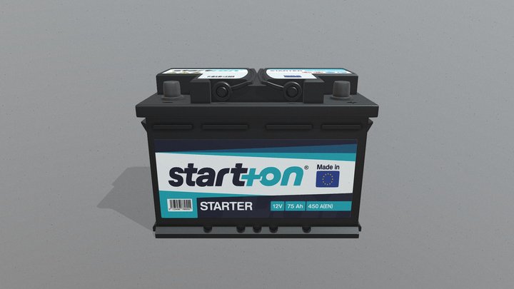 Car Battery V01 3D Model