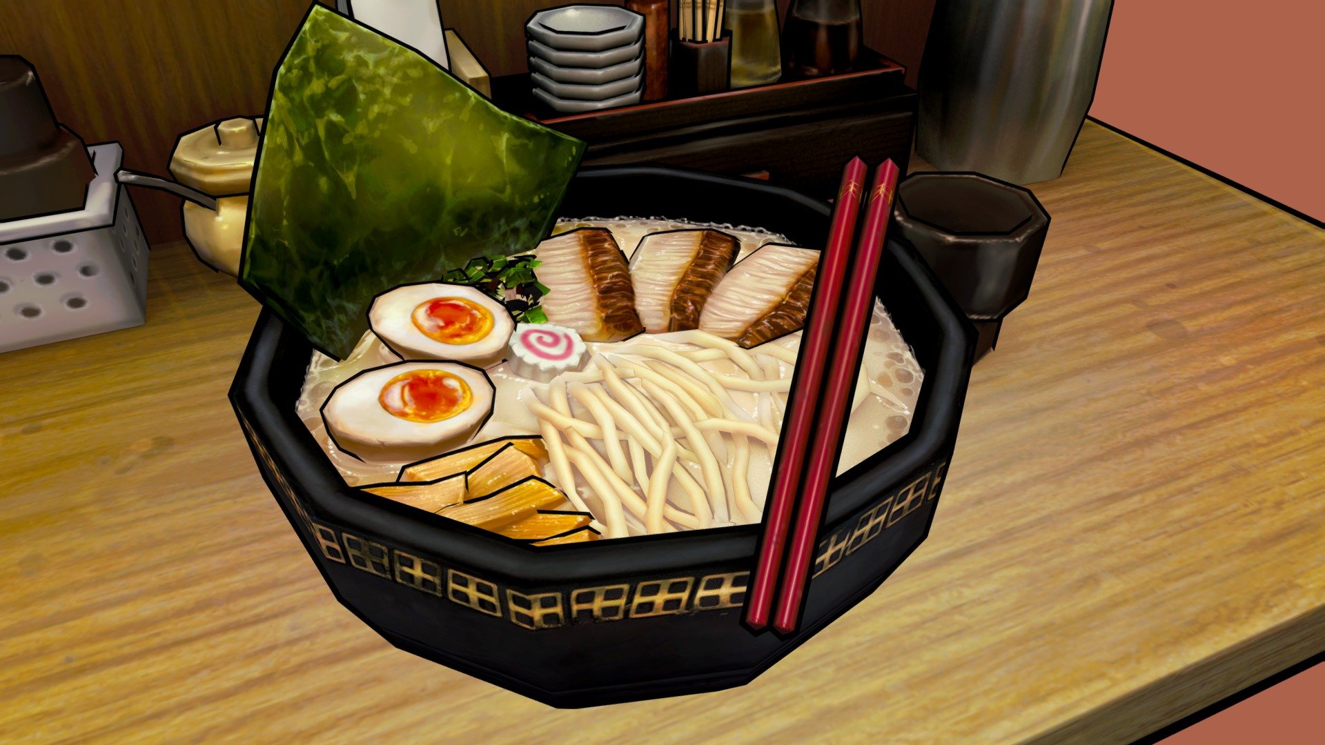 Stylized Ramen - 3D model by LaveniaLim [e064a72] - Sketchfab