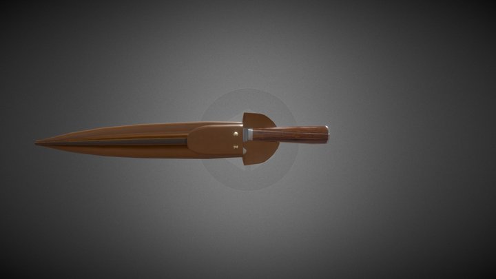 Argentine Gaucho Knife 3D Model