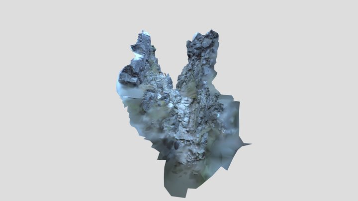 Bořeň - skalní průsmykl - Canon 3D Model