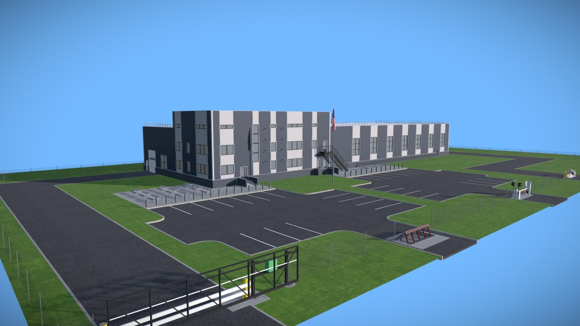 Hysecurity Gates — Sketchfab embed 3D viewer