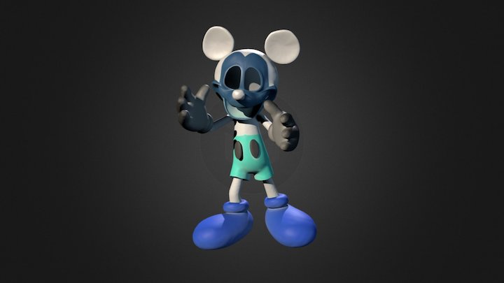 Shade Photo-Negative Mickey 3D Model