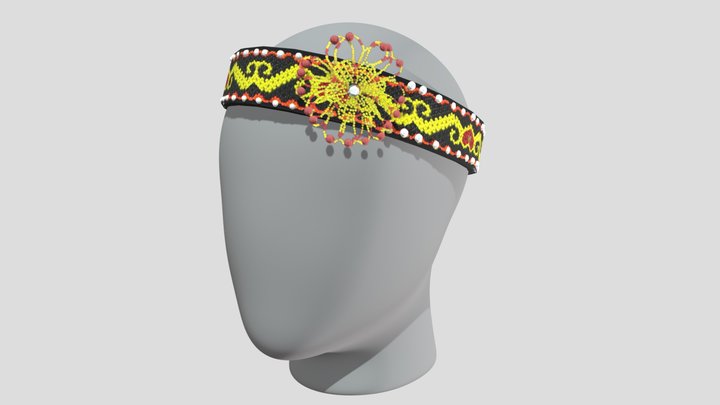 SARAWAK BEADS HAIR ACCESSORIES 3D Model