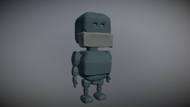 Stone Golem 3D Model