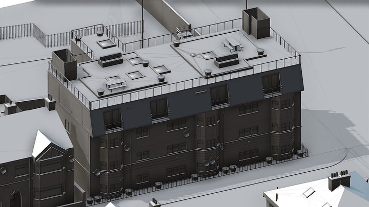 Roof conversion into Penthouse Units 3D Model