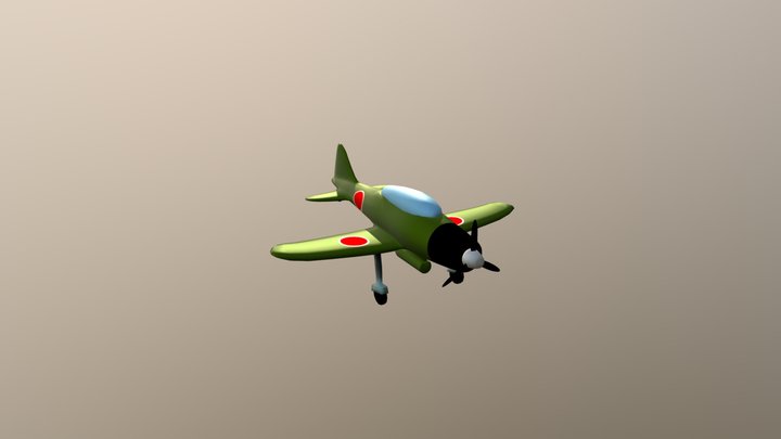 A6M Zero 3D Model