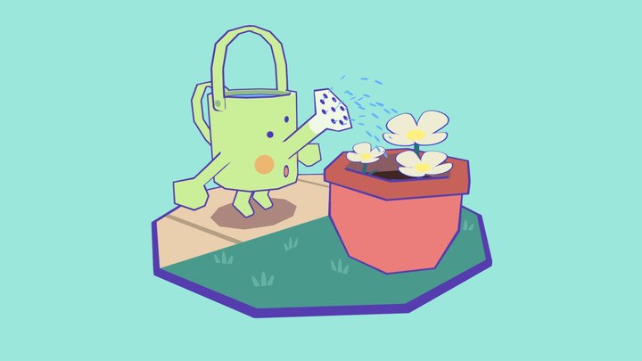 Spit the Watering Can 3D Model