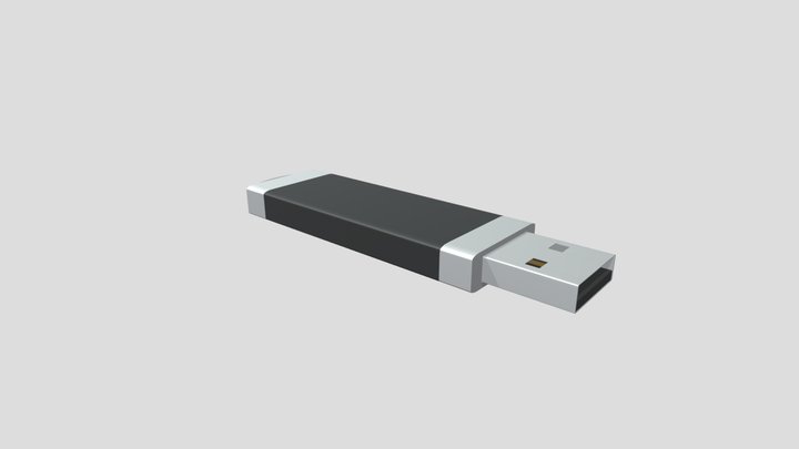 simple usb flash drive 3D Model