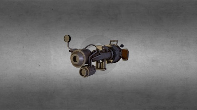 Steampunk Rifle 3D Model