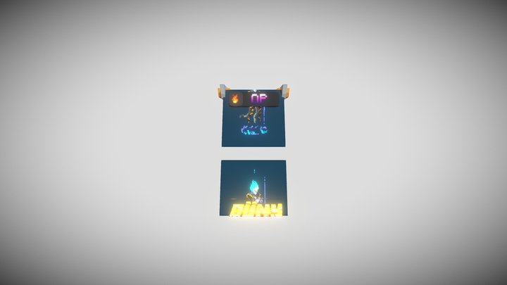 The Animated Minecraft Cape 3D Model