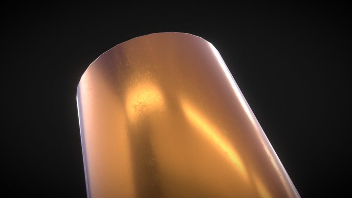 Copper Material with Specular Tint and scratches 3D Model