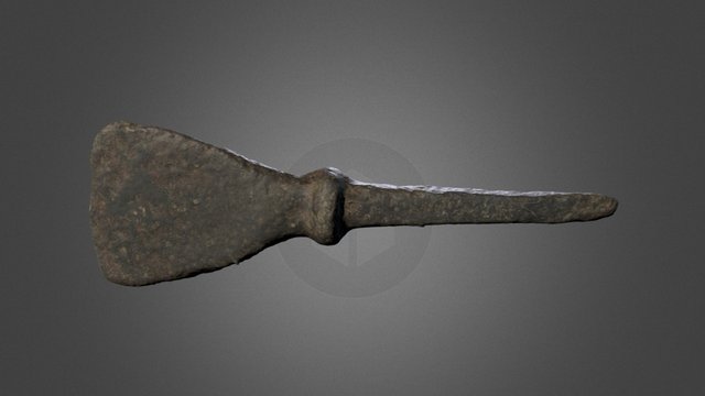 Bronze Age - small tanged chisel 3D Model