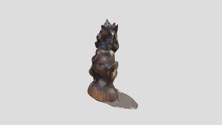 Balinese Statue Mesh 3D Model