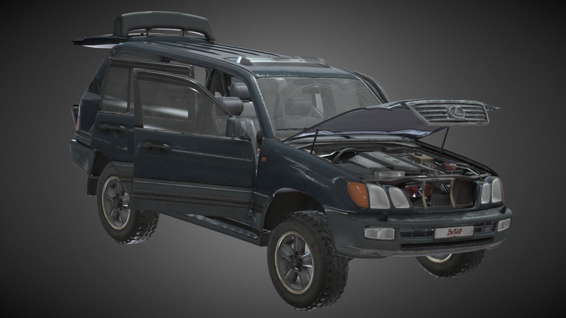 Lexus LX470 Dayz Bastard 3D model by LuckyBastard (luckybas