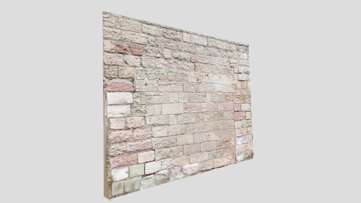 Old Stone Wall 02 (Photogrammetry) 3D Model