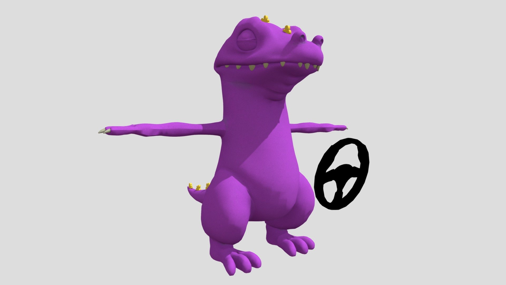 Nickelodeon Kart Racers 3 - Purple Reptar - Download Free 3D model by ...