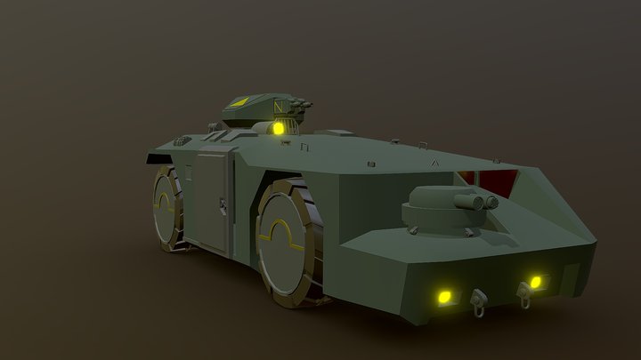 Aliens APC (Armored Personnel Carrier) 3D Model