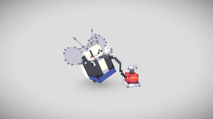 Balloon'd Moth 3D Model