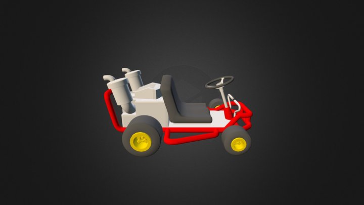 GoKart from Mario Kart 64 3D Model
