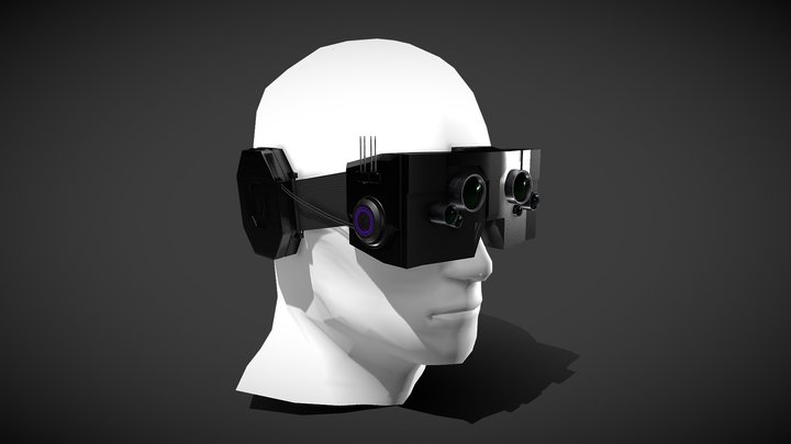 Cyberpunk Headset 3D Model