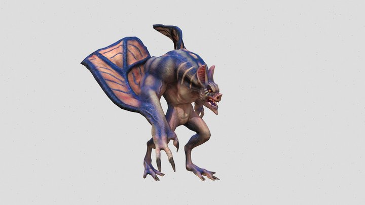 Bat creature 3D Model