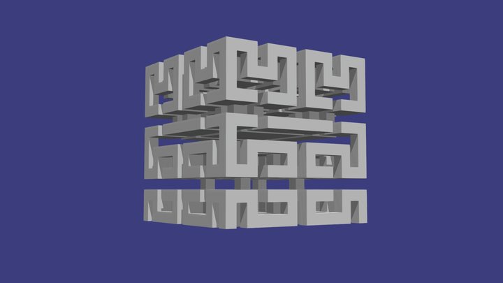 Hilbert Block 3D Model