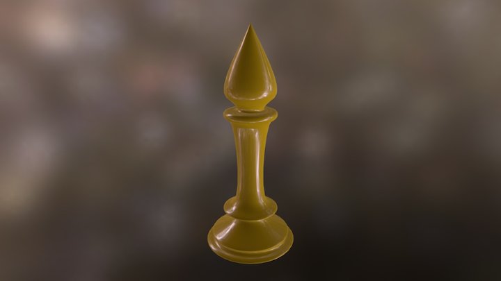 Bishop Chess Piece 3D Model