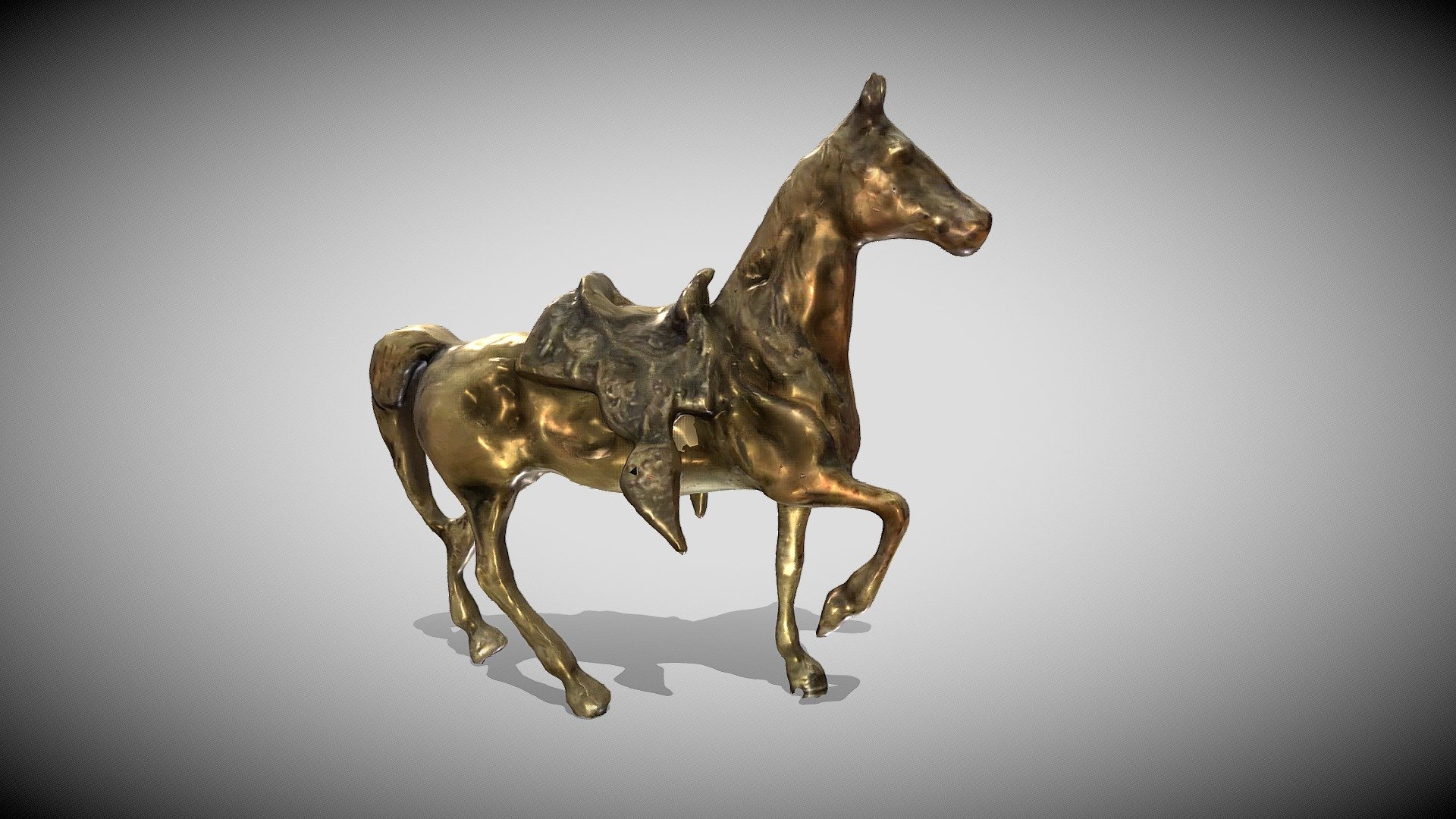 Golden horse statue - Download Free 3D model by Muszti86 [e0726dd ...