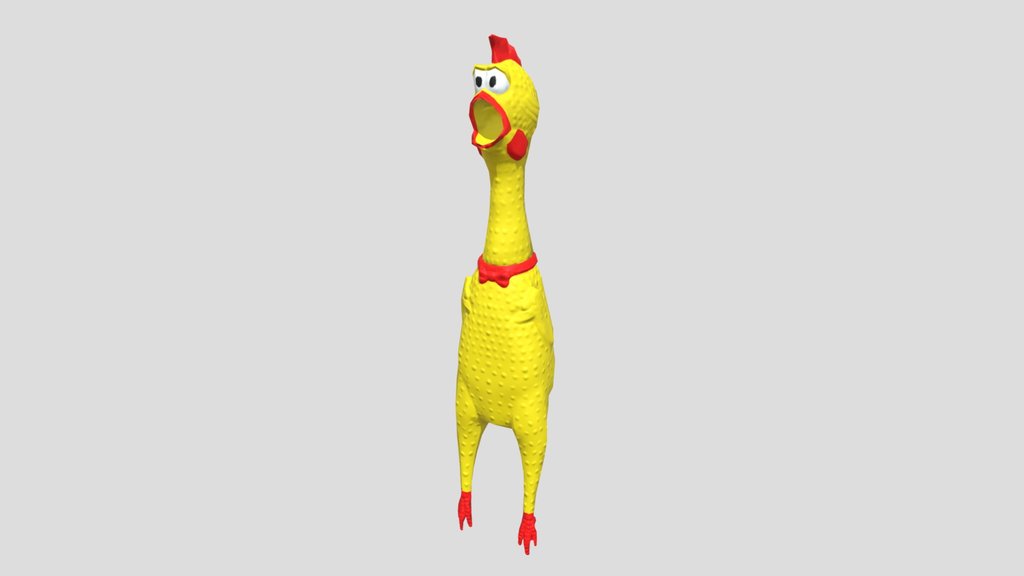 Funny Rubber Chicken - Lowpoly