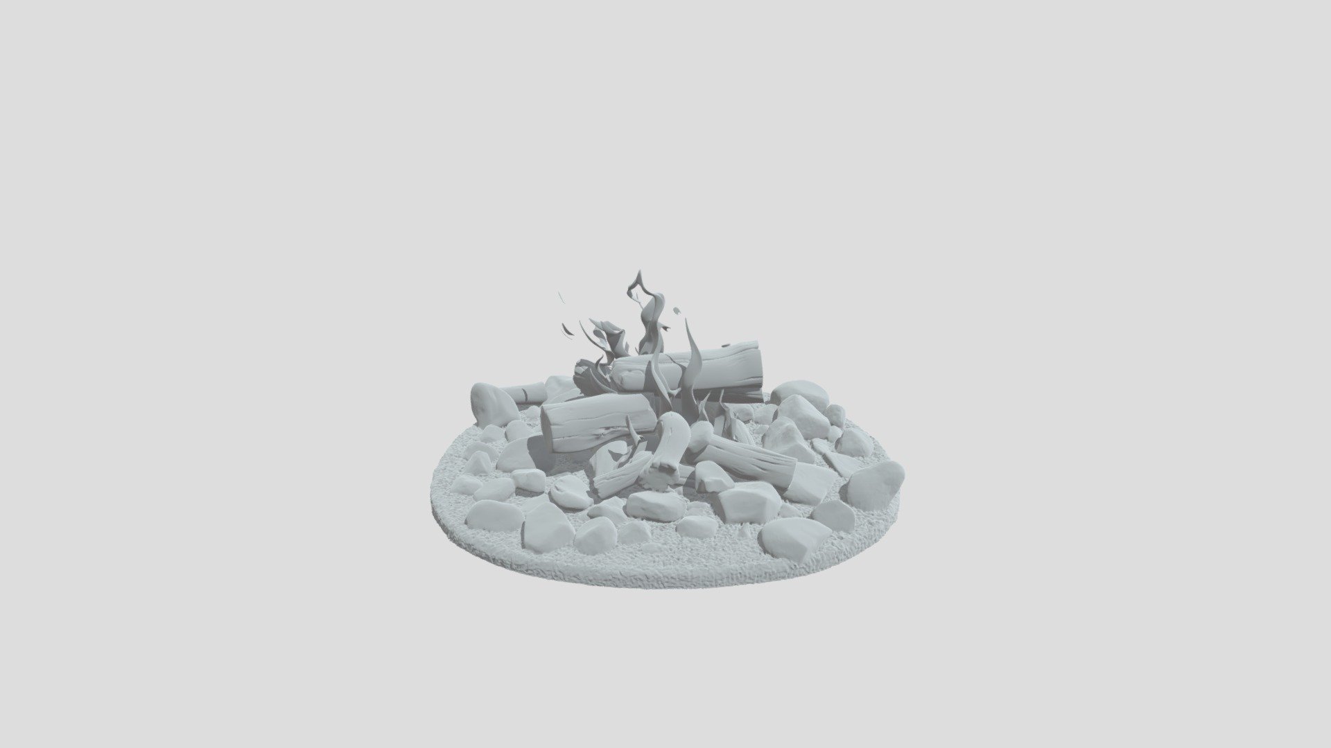 High quality campfire - 3D model by babygingko [e0734b1] - Sketchfab