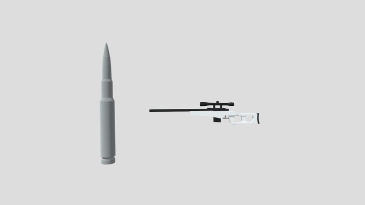Sniper Rifle 2 0 3D Model
