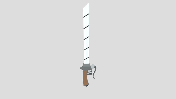 Low Poly - Aot Sword 3D Model