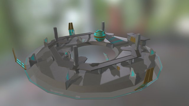Sci-Fi Scene 3D Model