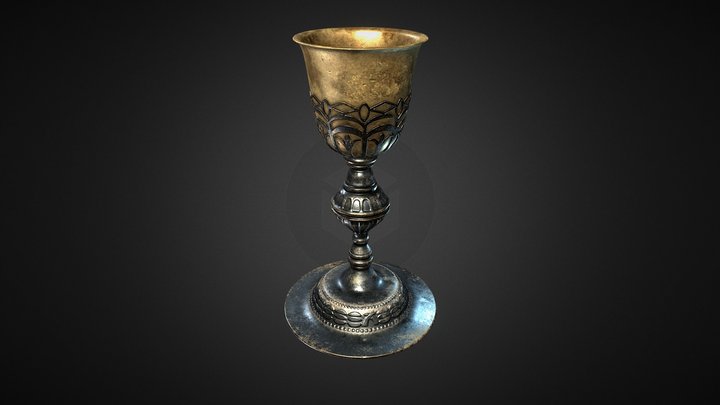 Old Christian Chalice 3D Model