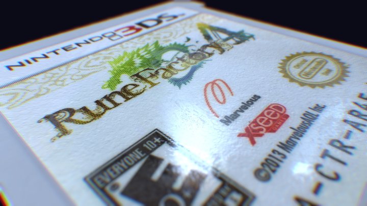3DS Cartridge 3D Model