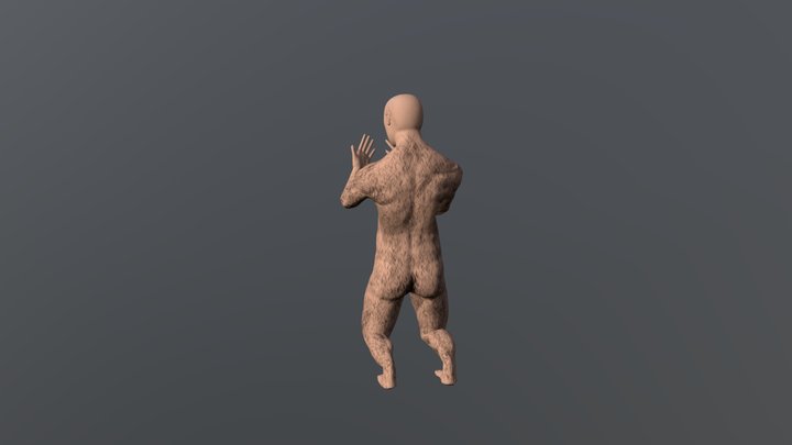 Character Posed 3D Model