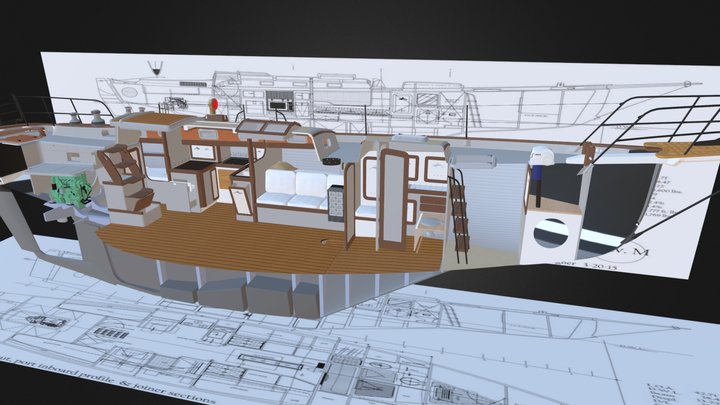 G43 Port Half Model 3D Model