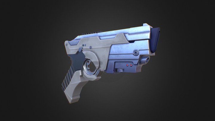 Stylized Pistol 3D Model