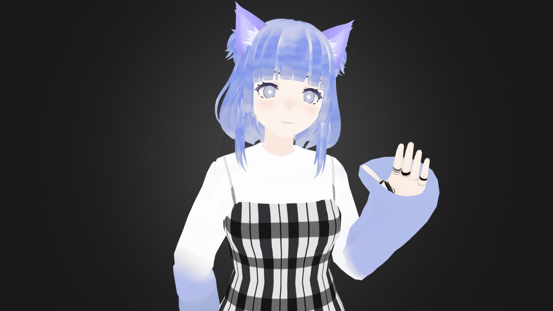 Cute Anime Girl Character - Akina 3D Model by CGAnime