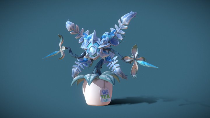 Cryo Regisvine in a cup of tea 3D Model