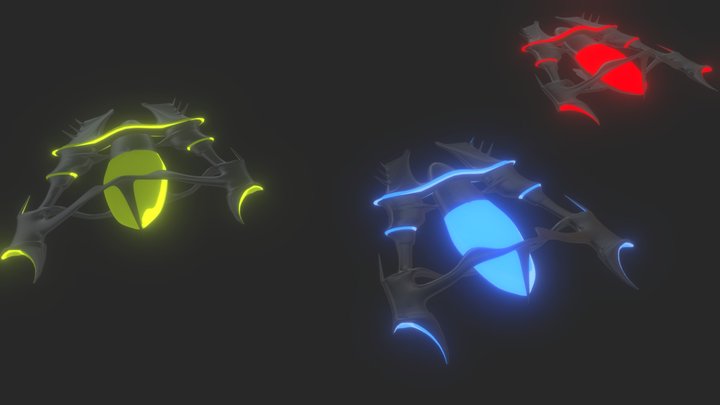 Space fighter | Spaceship | Sci-fi spacecraft 3D Model