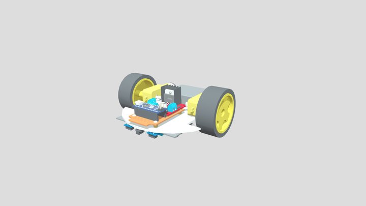 Line Following Robot - CAD Model 3D Model