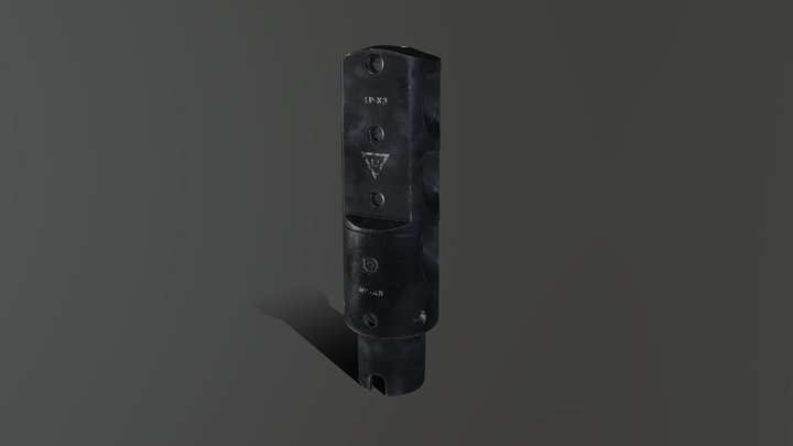 AK 7.62x39 Muzzle Break 3D Model