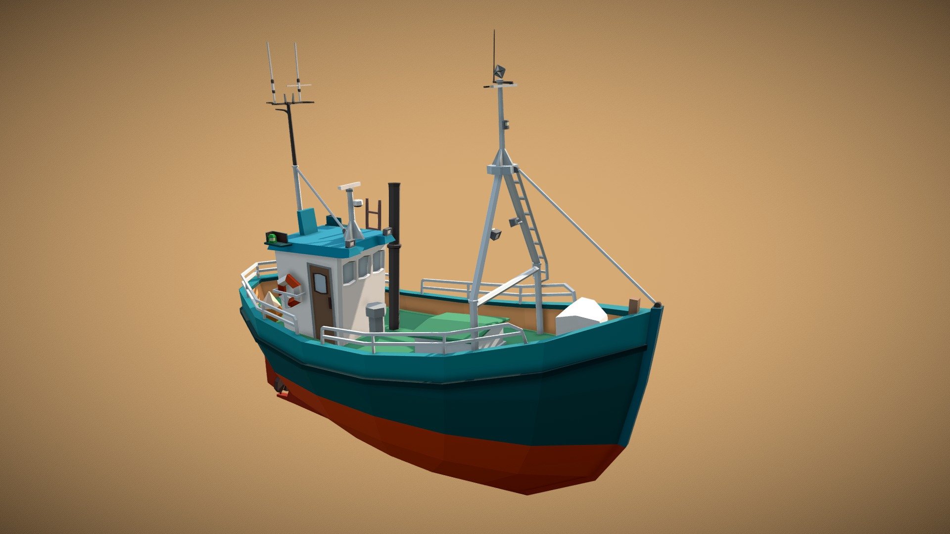 Fishing Boat - Download Free 3D model by JasperTobias [e07c8b9] - Sketchfab