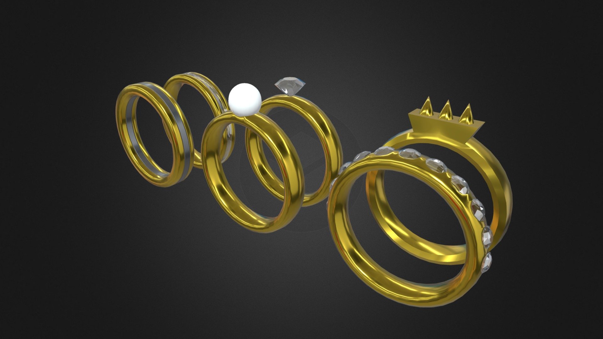 Jewellery Rings - 3D model by Patel Gaming Projects (@PatelGamingPrjs ...