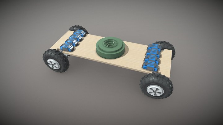 TM62/Hoverboard-kart kamikaze UGV 3D Model